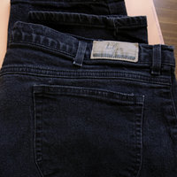 Vintage 90's high waisted black jeans with tapered leg, plus sized women's size 24 / 22