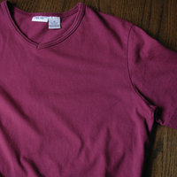 90's plain burgundy shirt, women's size medium
