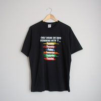 90's day drinking graphic tee shirt, men's size XL