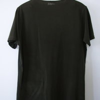 Vintage 90's distressed plain black tee shirt, women's size medium