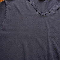 Vintage 90's distressed plain black tee shirt, women's size medium