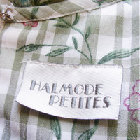 90's floral green plaid dress, women's size medium