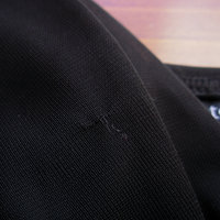 Y2K black babydoll mini dress with handkerchief hem, women's medium / small