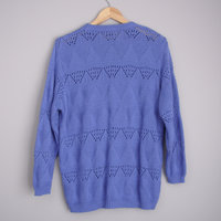 80's light blue sweater, women's size large