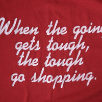 70's Tough Shopping red tee shirt, size large