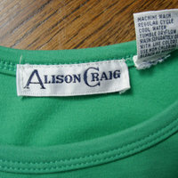 80's distressed teal tank top, women's size medium