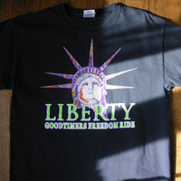 90's NY Liberty graphic tee shirt, men's size medium