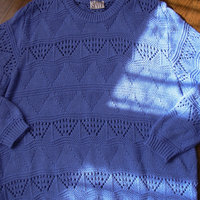 80's light blue sweater, women's size large