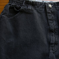 80's Lee high waisted black jeans with elastic waist, women's size 12 / 14