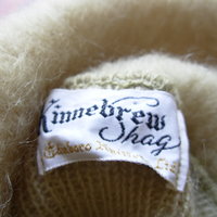 Vintage 60's pale yellow chartreuse Mohair turtleneck sweater, women's size small