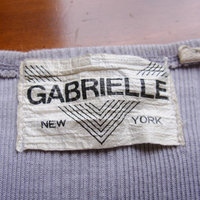 Vintage 80's grey henley tee shirt, men's size medium