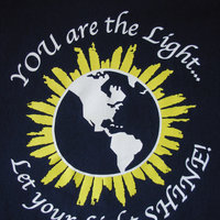 90's let your light shine graphic tee shirt, men's size XL