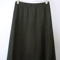 Vintage 80's black knit skirt, women's size XS