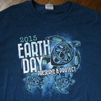 Y2K earth day graphic tee shirt, men's size XL