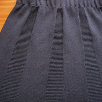 Vintage 80's black knit skirt, women's size XS