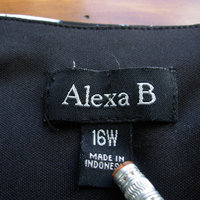 Y2K black and white cyber floral dress, women's size XL