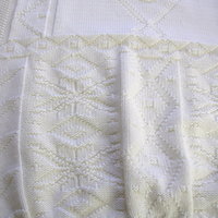 Vintage 80's off white wool sweater, oversized sweater, women's size medium