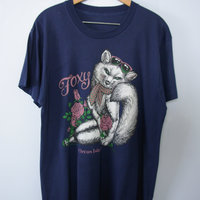 Vintage 80's Foxy graphic tee shirt, men's size large
