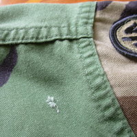 Vintage 90's camo jacket, army jacket, military camouflage fatigues, camo shirt, size medium - short