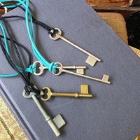 Antique key necklace