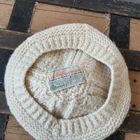 1960 Loch Garman Irish ecru wool beret