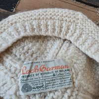 1960 Loch Garman Irish ecru wool beret
