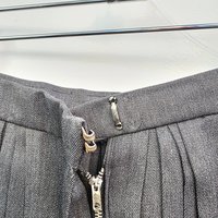 1970 grey pleated skirt, xs