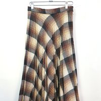 1970 Casual Corner plaid wool pleated skirt, small