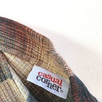 1970 Casual Corner plaid wool pleated skirt, small