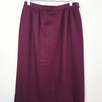 1980 Pendleton houndstooth wool pencil skirt, small