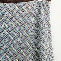 2000 light blue tweed pencil skirt, medium 8