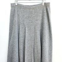 1980 wool and angora pleated skirt, medium