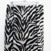 2000 wool zebra mini skirt, medium 8