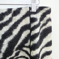 2000 wool zebra mini skirt, medium 8