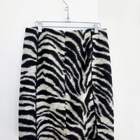 2000 wool zebra mini skirt, medium 8