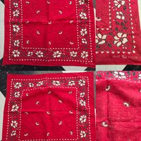 1950 distressed Color Fast red bandana, choose one