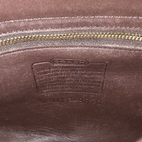 Vintage 90's Coach "Court" dark brown leather crossbody purse