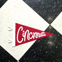 Small Cincinnati pennant banner
