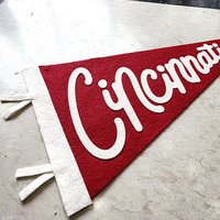 Small Cincinnati pennant banner