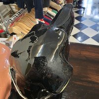 1970 ceramic dachshund foot stool - ON HOLD