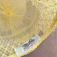 1960 Mr. John Capric pale yellow pill box hat