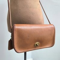 1980 COACH Dinky brown leather crossbody bag