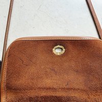 1980 COACH Dinky brown leather crossbody bag