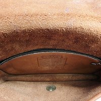 1980 COACH Dinky brown leather crossbody bag