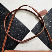 1980 COACH Dinky brown leather crossbody bag