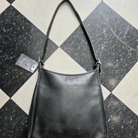 1999 COACH Andrea black leather shoulder bag