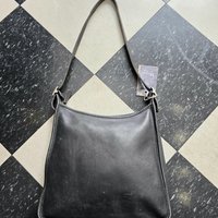 1999 COACH Andrea black leather shoulder bag