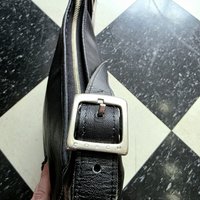 1999 COACH Andrea black leather shoulder bag