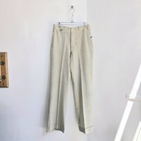 1920 pinstriped wool trouser pants with button fly, size 28 waist