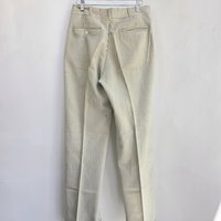 1920 pinstriped wool trouser pants with button fly, size 28 waist